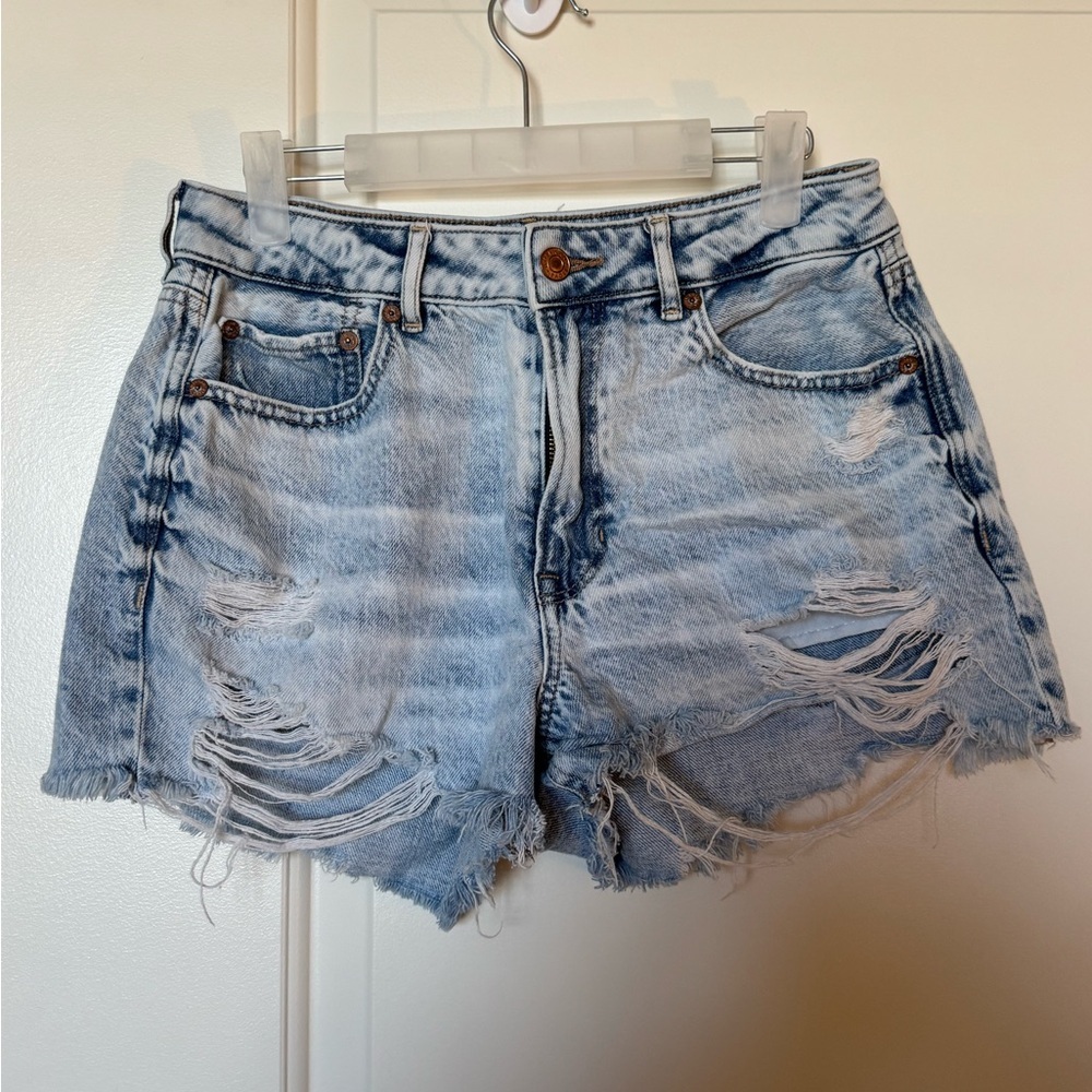 American Eagle Distressed Tomgirl Jean Shorts